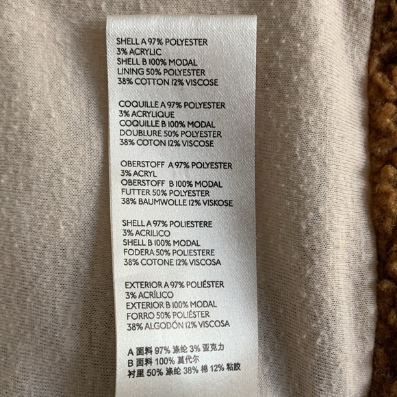 We The Free Rivington Sherpa Jacket Size S - Picture 9 of 14